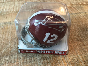 Autographed Alabama Mini Helmet