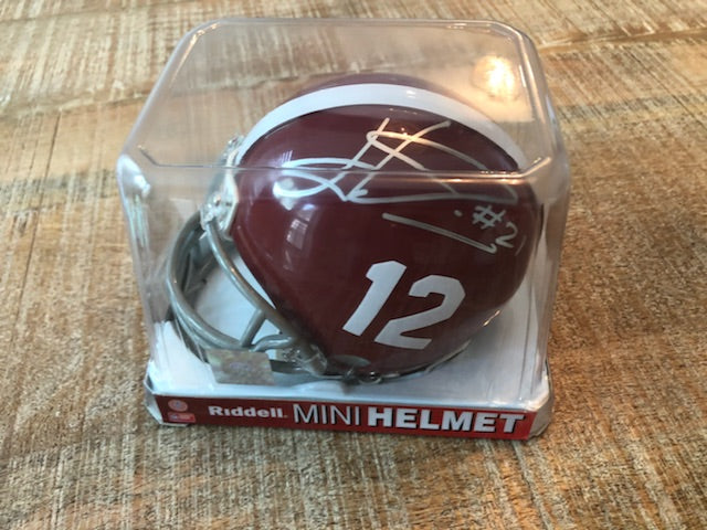 Autographed Alabama Mini Helmet