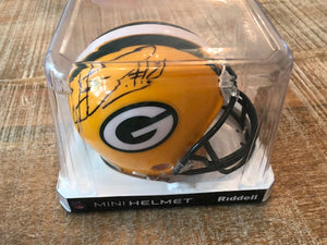 Autographed Green Bay Packers Mini Helmet